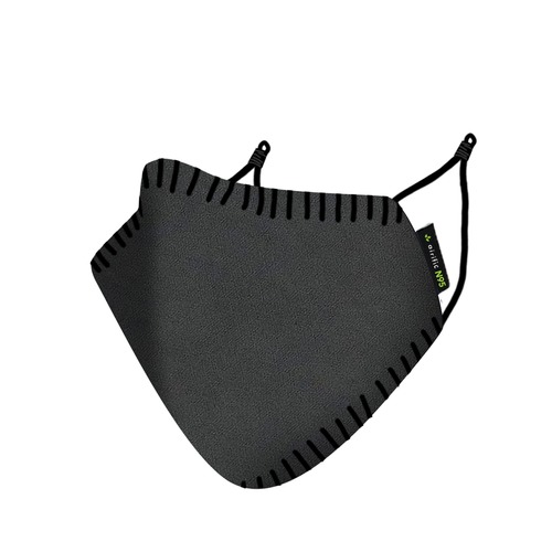Cotton Carbon Grey 4 Layer Mask Nanofiber & Carbon Filter Reusable Mask For Adults