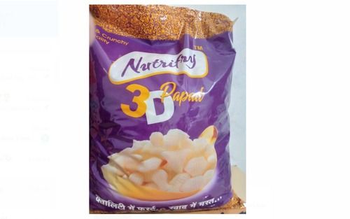 Delicious Salty Taste Nutrifry 3d Fryums Papad Pack Of 1 Kilogram 