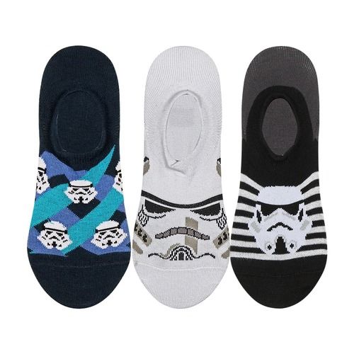 Disney Star Wars Character No Show Length Kids Combed Cotton Socks Pack Of 3 Age Group: 7-8 Years