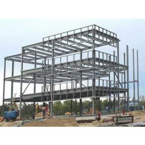 Easily Assembled Steel Pre Fabricated Building In Grey Color For Industrial Usage Life Span: Long Life