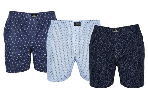 Mens Extra Large Size Multicolor Casual Cotton Boxer Shorts With Pocket, Pack Of 3 Age Group: 18+