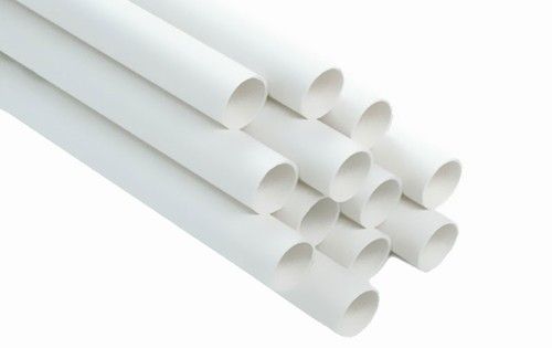 Non Polished Plain White Round Pvc Pipe