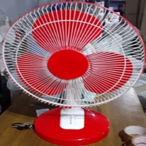 Red Electronic Automatics Powerful Table Fan With Air Speed Blade Diameter: 1200 Yard