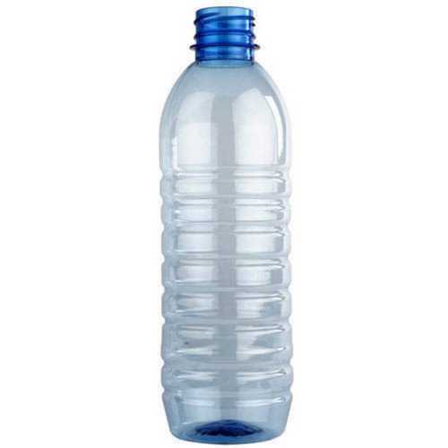 Round Screw Cap Type Transparent Plastic Water Bottle, Capacity 1 Litre, 7 Inch