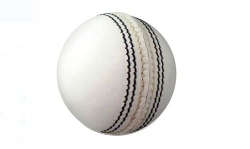 Round Ss White Color Cricket Leather Ball, Good Bounce And Good Durability