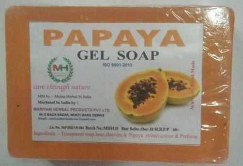 100% Herbal Antioxidant, Anti-Ageing Rich Moisturization Papaya Gel Soap