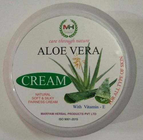 100% Natural Aloe Vera Skin Fairness Cream With Vitamin E Extract