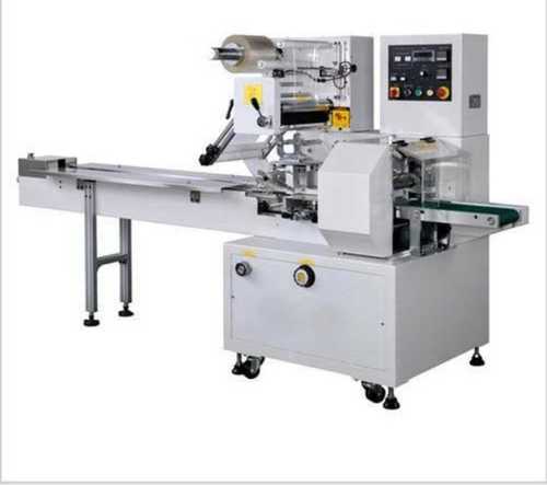 Silver Automatic Horizontal Flow Wrap Packing Machine, Capacity 500 To 1000 Pouch/Hour