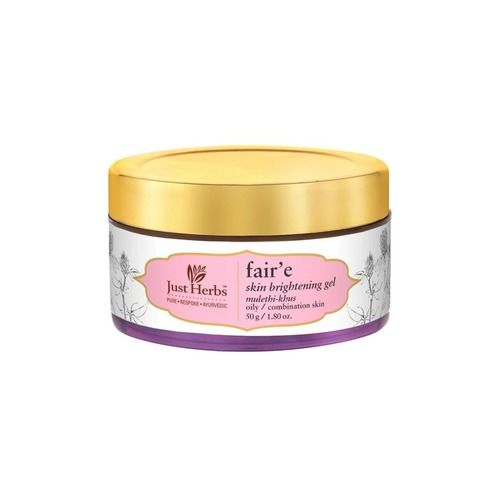 Fair'e 100% Herbal Boost Facial Glow Mulethi And Khus Skin Brightening Gel