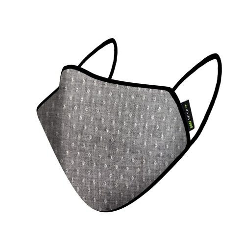 Grey N95 Face Mask For Adults - Material: Cotton