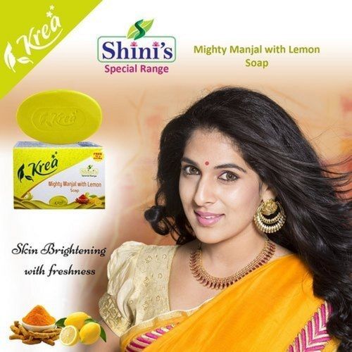 Krea Antioxidant Refreshing Manjal With Lemon Bath Soap, 125 GM