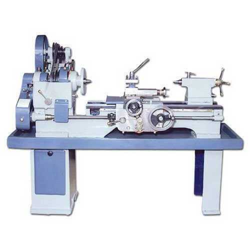 Automatic Light Duty Lathe Machine In Blue And White Color With Coated Finishing