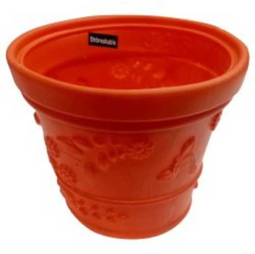 Long Life and Attractive 9.5Inch Plain Multicolored Plastic Flower Pot for Plantation 