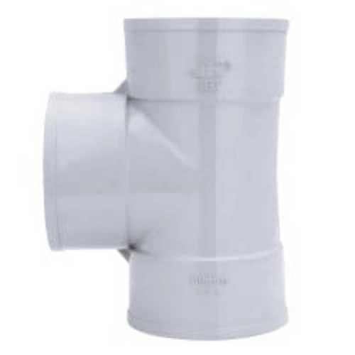 Polished Pvc Tee In White Color With Corrosion Proof And High Strength Features