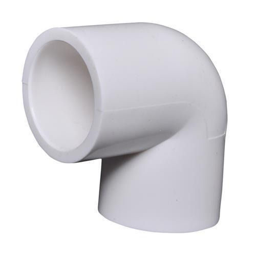 White Round 90 Degree Elbow With Pvc Body And Long Lasting