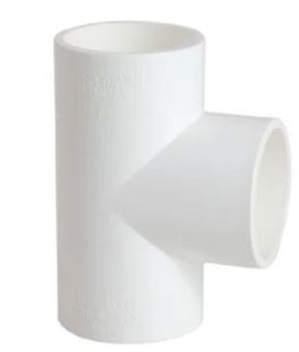 White Upvc Plastic Round Size 3 Inch Thickness 2mm Flat Tee