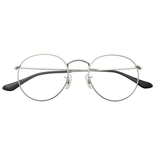 100% UV Protection Metal Black And Silver Color Classic Round Shape Glasses Frames