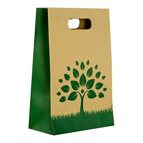 Biodegradable Recyclable Light Weight Flexiloop Handle White Paper Bags Max  Load: 20 Kilograms (Kg) at Best Price in Samastipur | Om Enterprises