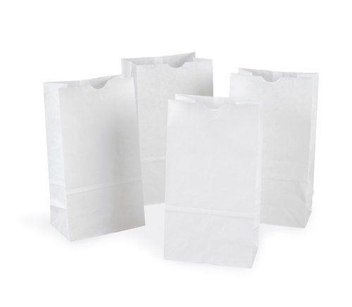 Biodegradable Uni Color Plain Disposable Recyclable Paper Food Bag