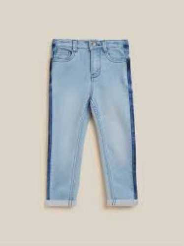 Blue Boy Jeans For Casual Wear Occasion In Denim Fabric, Age Group 5-12 Years