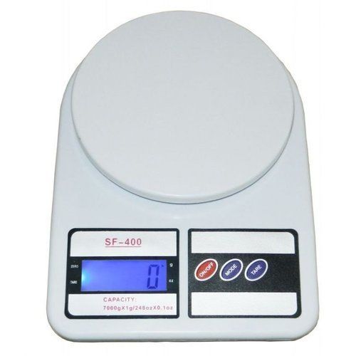 White Easy To Read Tare Function Low Power Consumption Digital Kitchen Scale