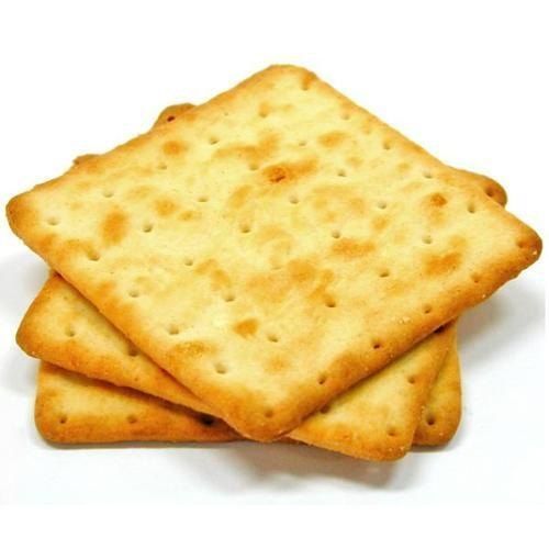 Hygienically Packed Accurate Flavor Eggless Salted Biscuit Square Shape 
