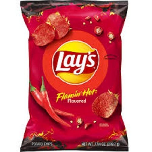 Aloo Hygienically Packed Salty And Spicy Taste Lays Flamino Hot And Spicy Red Chilly Chips