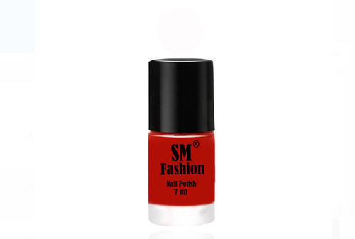 Long Lasting And Superb Coverage 7Ml Red Color Liquid Form Glossy Nail Paint  Ingredients: Chemical