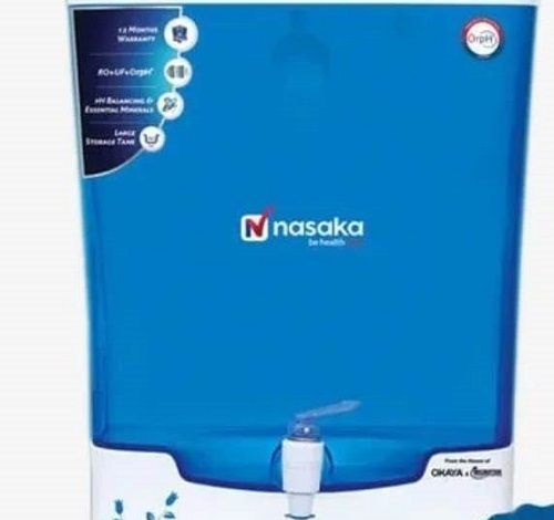 Nasaka Plastic Wall Mounted RO Water Purifier Ph Balancing With Essential Minerals, 8 Litre