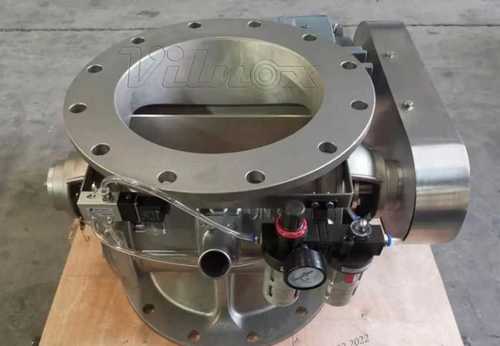 Rotary Valve In Cast Iron Metal And Silver Color, Capacity 10-100 Tp