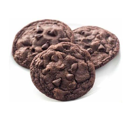 Chocolate Very Yummy Healthy And Tasty Eggless Brown Round Shape Chocochip Cookies 