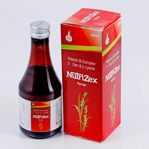Vitamin B-Complex C Zink And L- Lysine Nutrizex Syrup 200ml Pack