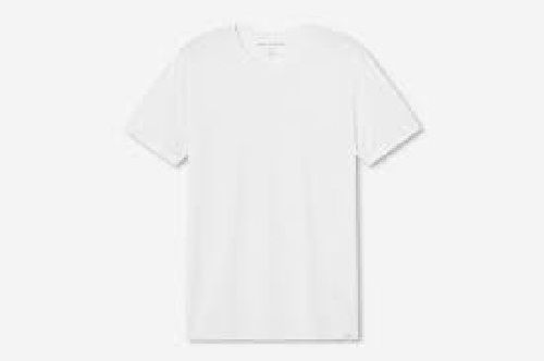 100% Cotton Fabric White Color Half Sleeves Round Neck Mens T-shirt And Comfortable To Wear