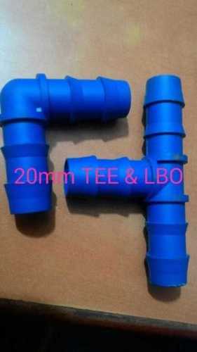20 Mm Lateral Drip Irrigation Fittings In Blue Color And Plastic Material