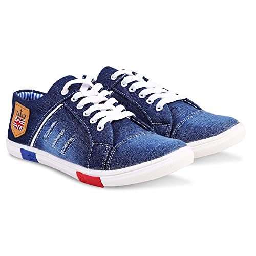 Buy Ventino Mens Casual Stylish Sneakers  Denim Canvas Shoes for Men   Light Weight  Premium Quality Comfortable Blue Colour Shoes online   Looksgudin