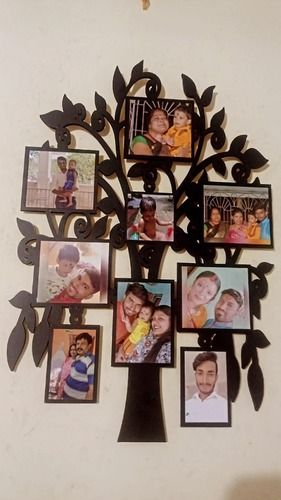 Brown Tree Style Wall-Mounted Wooden Sublimation Photo Frame For Home Decoration Perfect Binding