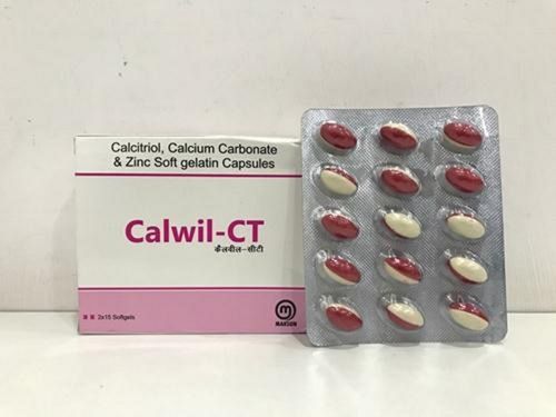 Calwil-Ct Calcitriol, Calcium Carbonate And Zinc Capsules, 2X15 Blister Pack Dosage Form: Capsule