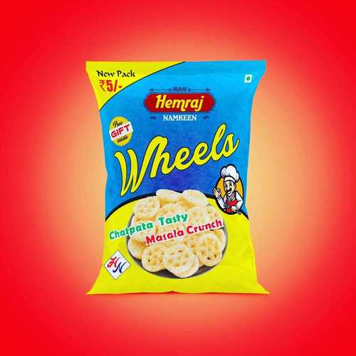 Crispy and Crunch Hemraj Namkeen Chatpata Tasty Masala Crunch Wheels Snacks