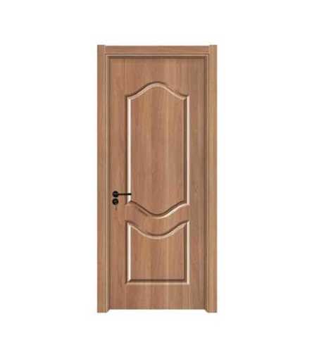 Brown Exterior Polished Solid Wooden Panel Door For Home, Open Style Hinge