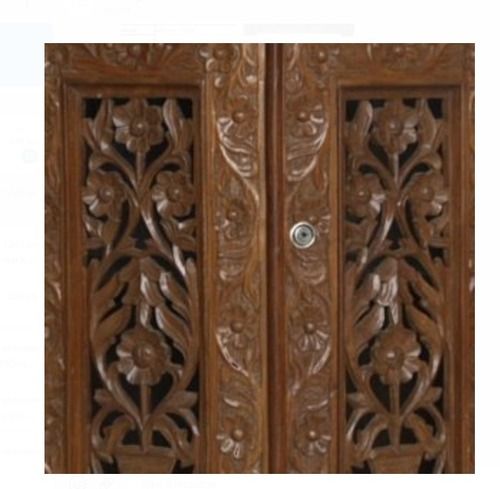 Machine Made Pearl Color Antique Modern Wooden Armoire With Lock For Home, Hotel 