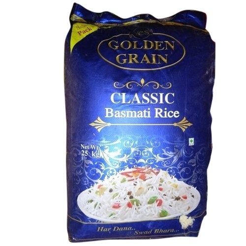 100% Fresh and Natural White Long Grain Golden Classic Basmati Rice, Gluten Free, 5 KG