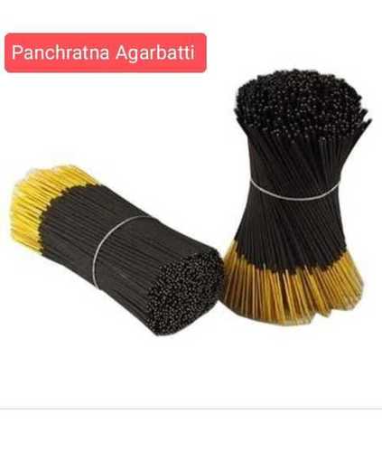 Black 6 Inch Panchratna Fragrance Agarbatti For Religious Uses And Low Smoke