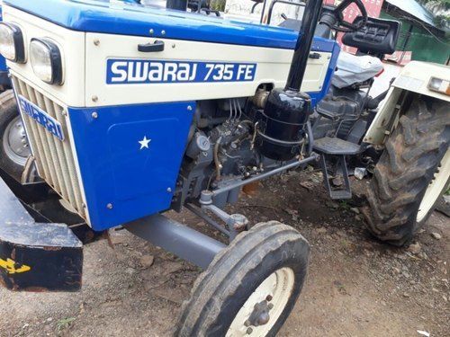 Blue And White Mild Steel 35hp Swaraj 735 Fe Tractor For Agricultural Usage, 47 Liter Fuel Tank Capacity 