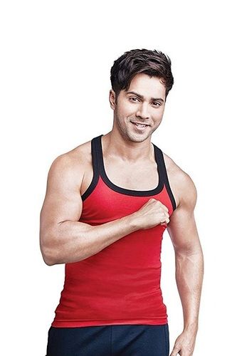 Cotton Comfortable Wear And Breathable Red And Black Color Daily Wear Sando