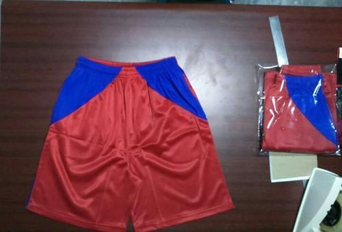 High Strength Durable And Comfortable Polyester Printed Red Sports Shorts Gender: Boy