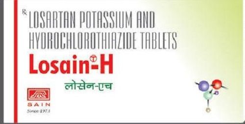 Losartan Potassium And Hydrochlorothiazide Losain H Tablets (10 Tablets In 1 Strip) Organic Medicine