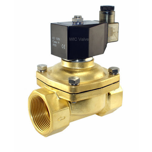 Brass Metal 2 Way Solenoid Operated Valve For Water Operated