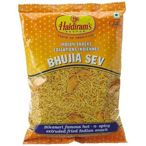 Natural Taste Crispy And Crunchy Haldirams Indian Snacks Bhujia Sev, 1Kg Fat: 2.6 Grams (G)