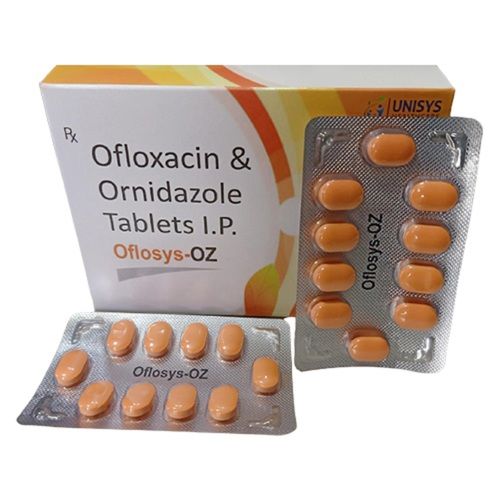 Oflosys-OZ Ofloxacin And Ornidazole Antibiotic Tablets, Blister Pack