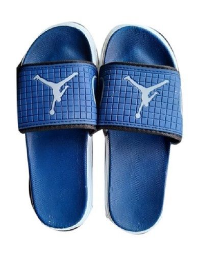 Leather Relax And Comfortable Blue Color Rubber Flip Flop Slippers For Mens 